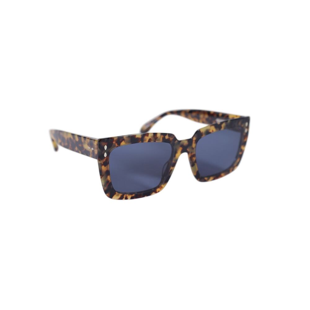 Isabel Marant Square Womens Designer Sunglasses - Yellow Havana / Blue - NWT - Picture 4 of 8
